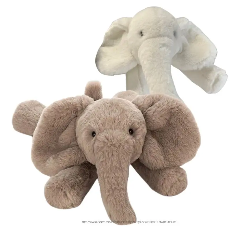 

45/55/70cm Soft Lying Elephant Plush Toys Lazy Pillow Stuffed Animals Baby Soothing Sleep Doll Infant Appease Toy Children Gifts