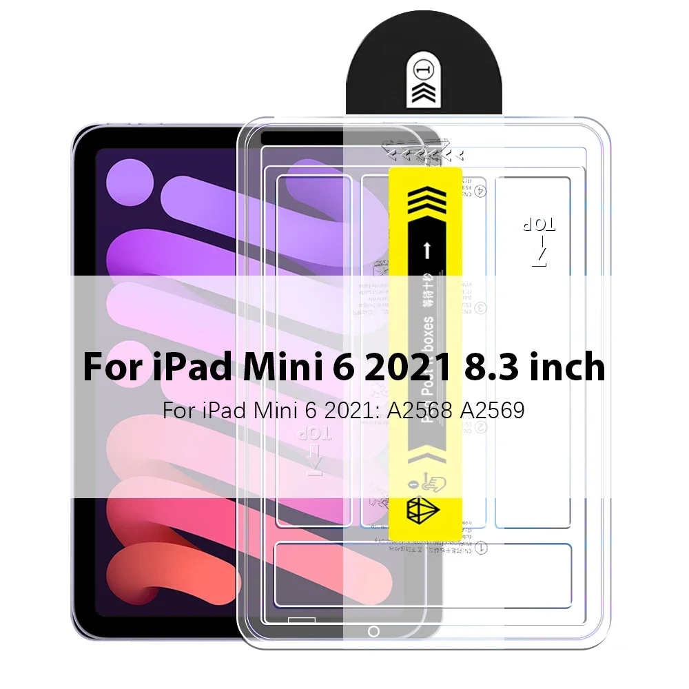 Schermo Protector Temped Glass per iPad Pro 13 11 m4 12.9 10 9 10 ° 9 ° generazione AIR 5 4 3 2 M2 Mini 6 10.2 10.9 Accessori