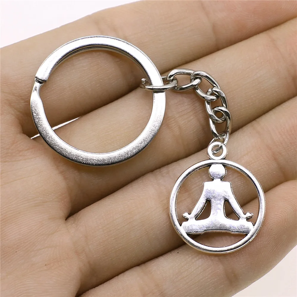 New Pendant Om Charm Metal Keychain Om Movement Key Accessories Gift For Wife Car Key Chain Women
