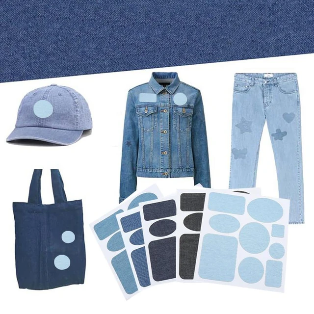 Toppe per abbigliamento rettangolari Toppa grande per jeans Giacche Pantaloni Adesivi Kit di riparazione per abbigliamento Pantaloni Abbigliamento cucito ricamato AliExpress