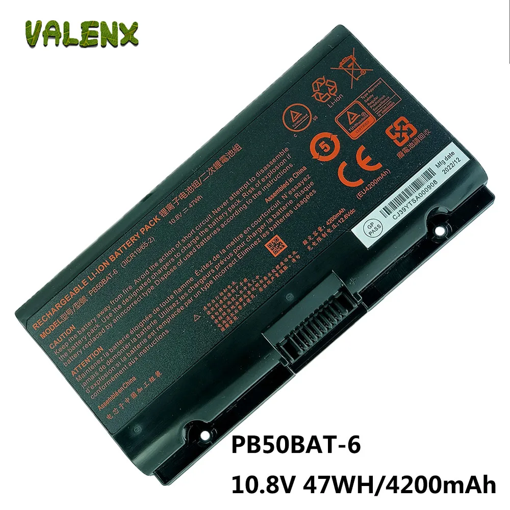 

PB50BAT-6 Laptop Battery For Clevo PB51RF-G PB70EF-G PB71EF-G PowerSpec 1720 Series Hasee z9-cu7pk z9-ct7pt