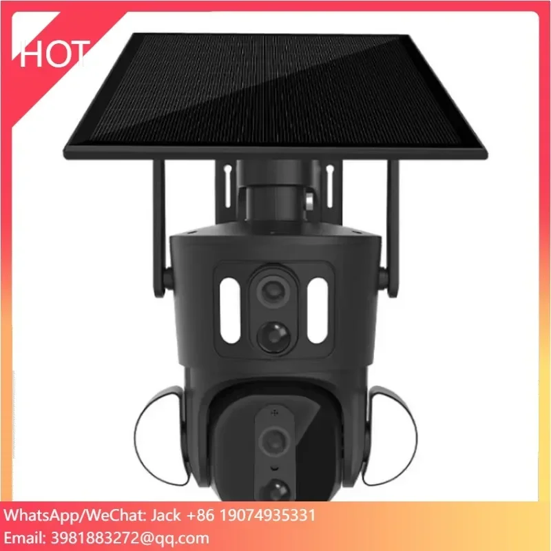 

Ubox OEM Low Power 4K 4MP Wireless Solar Powered CCTV Camera System Outdoor Waterproof 4G Sim Card Network PTZ Dual Lens Camera