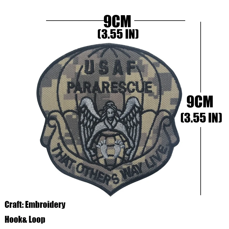 USAF Pararescue That Others May Live Tactical Patch Military United States Paratrooper Embroidered Patch Stickers On Clothing