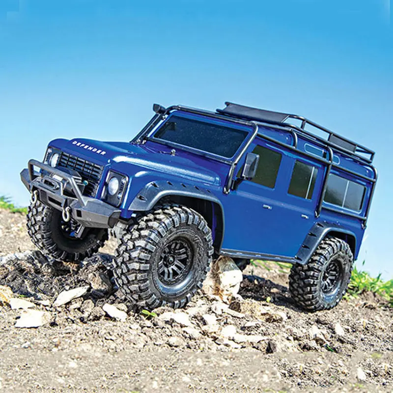 Traxxas 1/10 Trx-4 The Defender Simulation Model Remote Control Electric Off Road Vehicle Climbing Model 82056-4 Rc Car