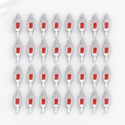 40Pcs Fish Tank Check Valves Plastic One Way Non-Return Stop Valves for Air Pump Protection Against Backflow during Power