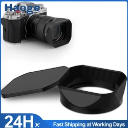 Haoge Metal Square Lens Hood for Fujifilm Fujinon Fuji XF16-50mm F2.8-4.8 R LM WR&XF33mm F1.4 R LM WR,XF 23mm f/1.4 R LM WR lens
