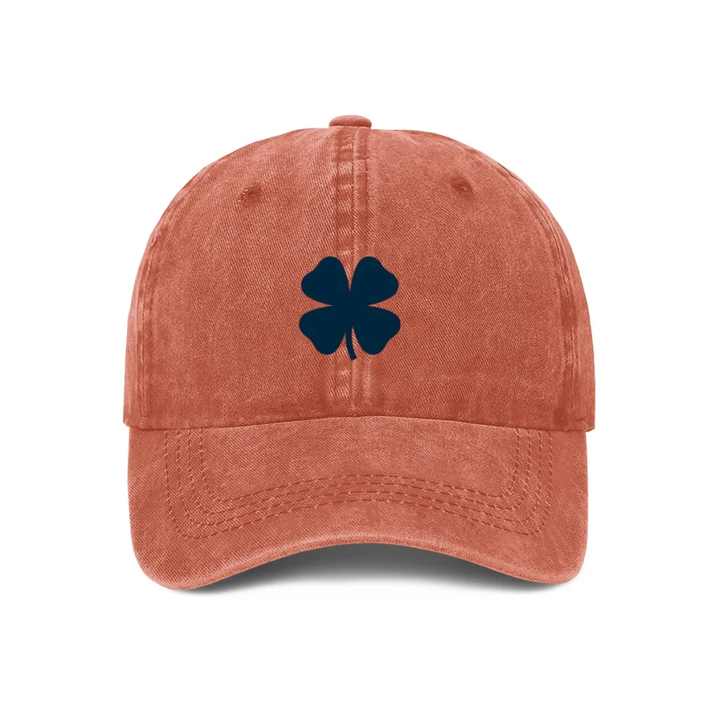 Four leaf clover representing luck Fashion Baseball Cap Outdoor Caps Sunscreen Hat Hip Hop Tide Snapback Hats Adjustable Cowboy