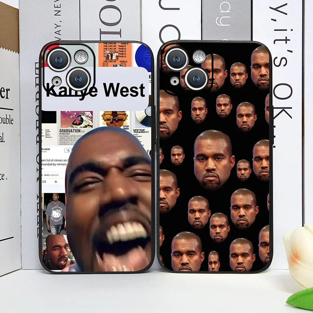 Funny Rapper Kanye West Ye Phone Case for IPhone 11 12 13 14 15 Pro Max 7 8 16 Plus X XR XS MAX SE2020 Soft Silicone Cover Coque