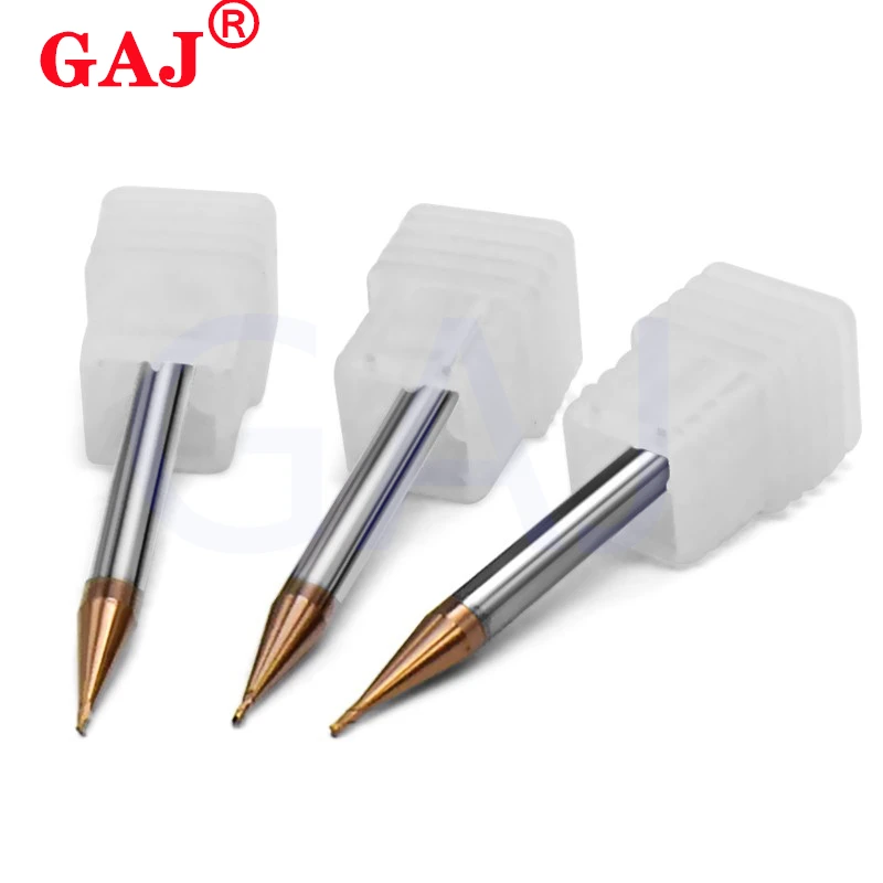 HRC55 D0.1-0.9 R0.05-R0.45 مايكرو 2 المزامير شقة نهاية مطحنة CNC راوتر بت 4 مللي متر عرقوب كربيد التنغستن نهاية مطحنة قاطعة المطحنة الصغيرة