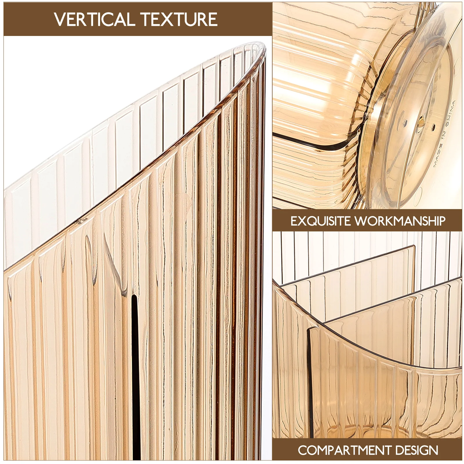 컴파트먼트 펜슬 홀더 펫 데스크탑 오거나이저 대용량 잡화 수납 박스 펜 홀더 문구류 컨테이너 데스크용