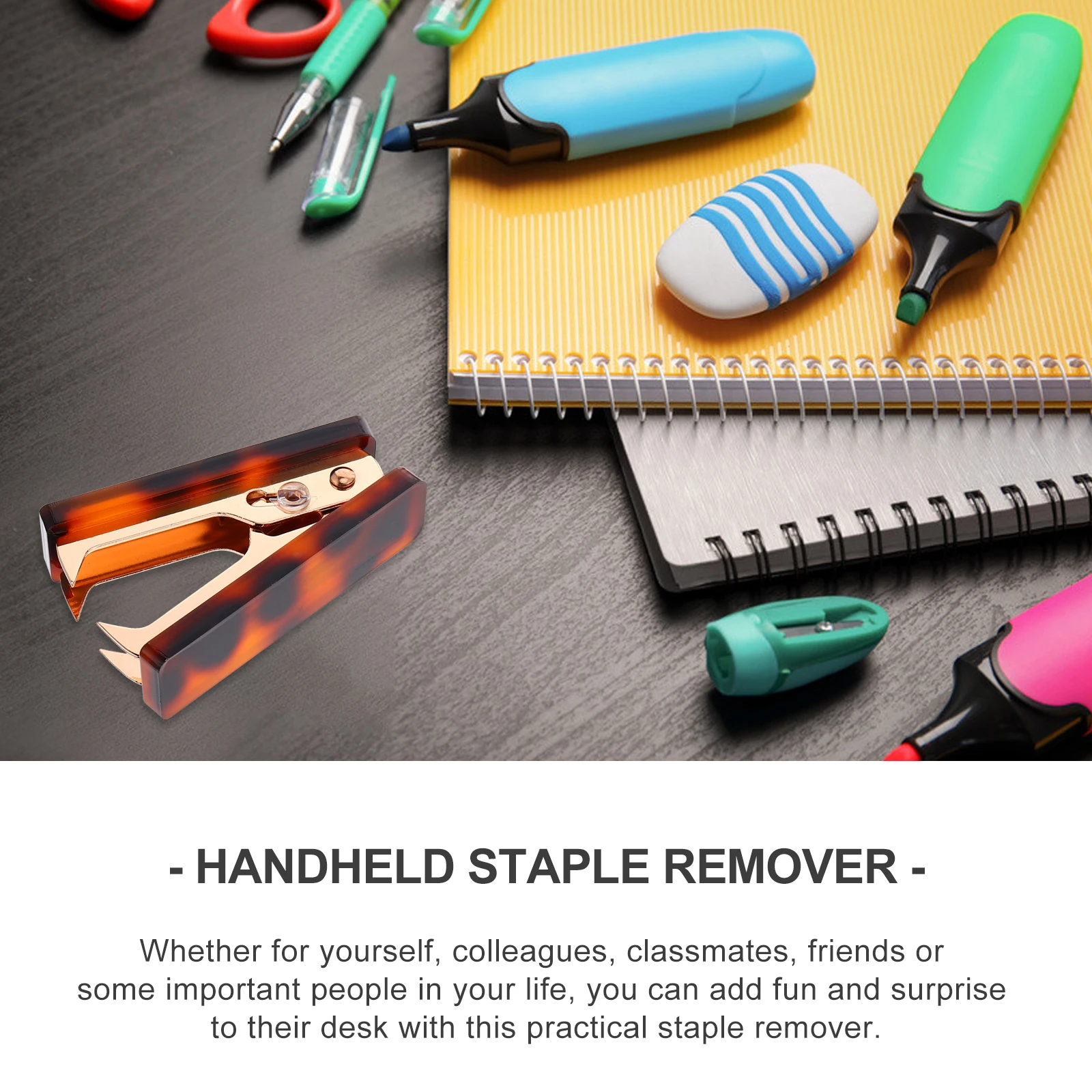 

Staple Remover Acrylic Housing Quiet Non-Disruptive Office Staple Remover School Desk Supplies Puller Removal Tool