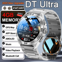 DT Ultra Smartwatch Amoled Screen 4GB MP3 MP4 Player Bluetooth Network Sharing APP Store ChatGPT Smart Al Watch Men Sportwatch
