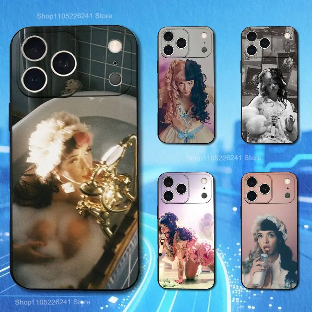 

M-Melanie M-Martinez Singer For iPhone 13,16,11,14,17,12,15,Plus,Pro Max,XS,X,XR,SE,Mini,8,7,Phone Case Soft Silicone Black