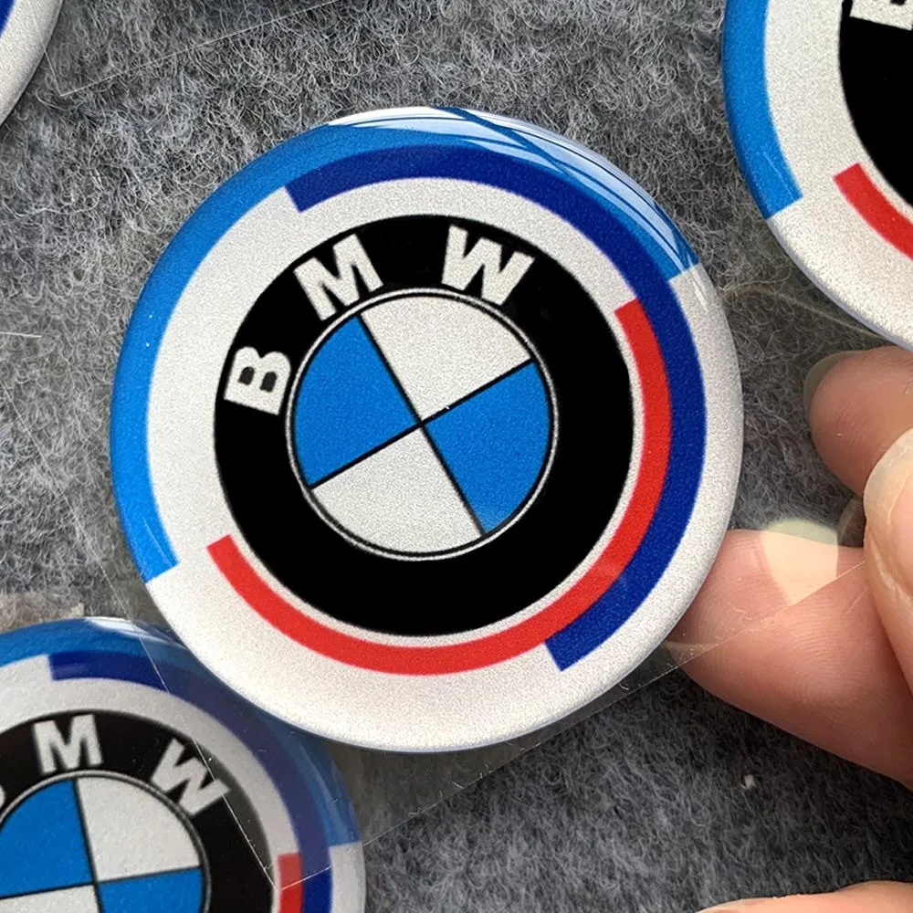 2pcs 40/50/60MM Car Wheel Hub Cap Center Sticker Emblem Auto Badge Decal Accessories For BMW G30 F02 E46 G28 F10 F30 E60 E90 G20 view 3