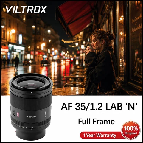 VILTROX 35mm F1.2 LAB No LCD Full Frame Portrait Lens for Sony E-Mount A7RⅤZVE1 A7CR A7CII a7Ⅲ a7RⅢ a7Ⅳ a6600 ZV-E10 FX30 a7RⅣ