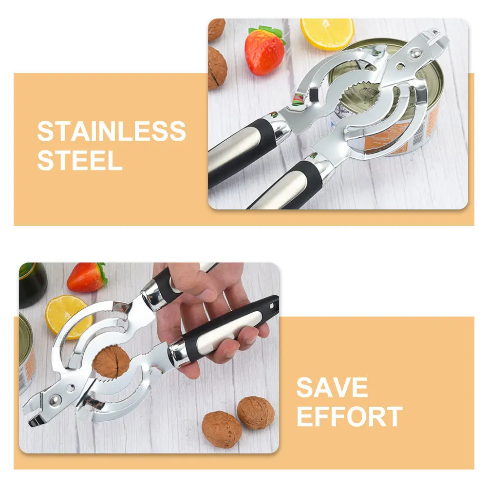 

Multi-Function Bottle Stainless Steel Portable Jar Lid Opener For Home Bar Camping Can Opener Manual Tool Kitchen Bar