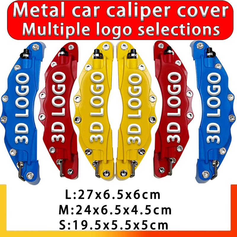 

2 pieces of automotive metal caliper covers 3D automotive disc brakes suitable for AMG, Brembo, BMW, TRD, GTI, SPOON, RS14-19 i