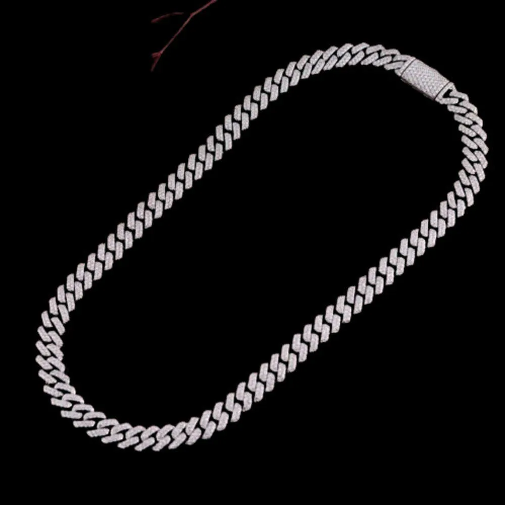 

Мужская кубинская цепочка Iced Out из стерлингового серебра 925 пробы с муассанитом