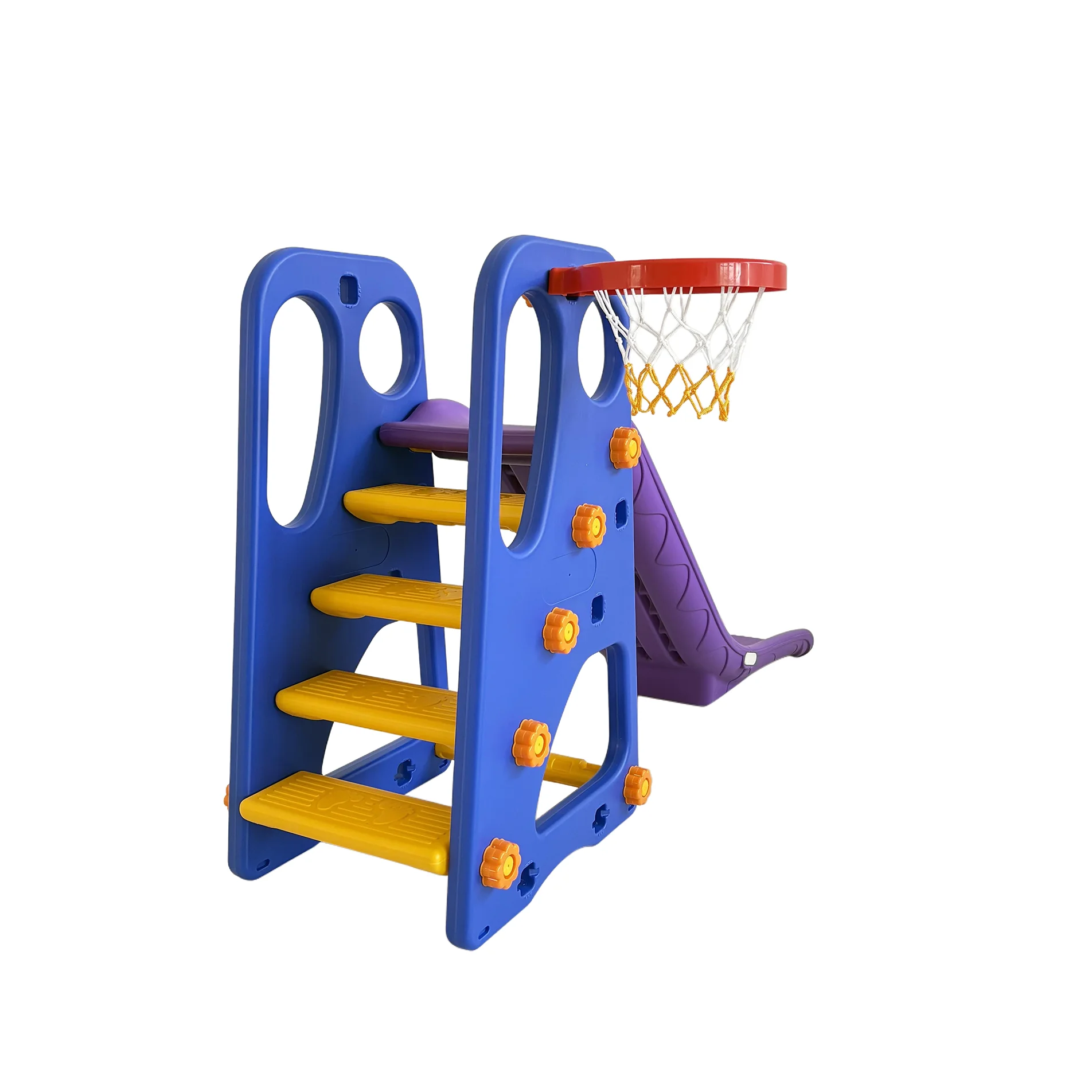 

Hot Selling Environmental Protection Multi-Function Kids Playground Indoor Plastic Basketball Hoop and Slides Gym Equipmentpromo