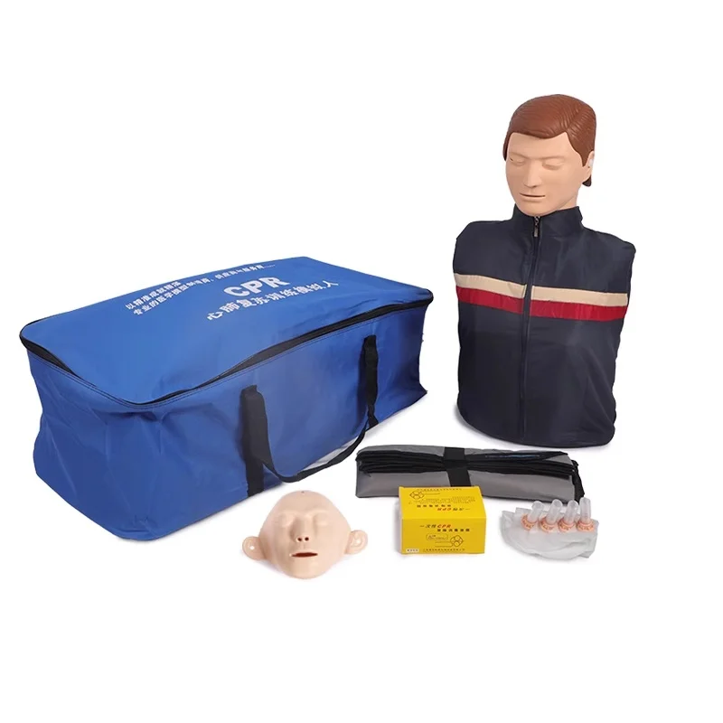 Practice Medical Simulator Teaching Dummy Half Body CPR Training Adult Model Manikin First Aid Mannequin for Nurse Student