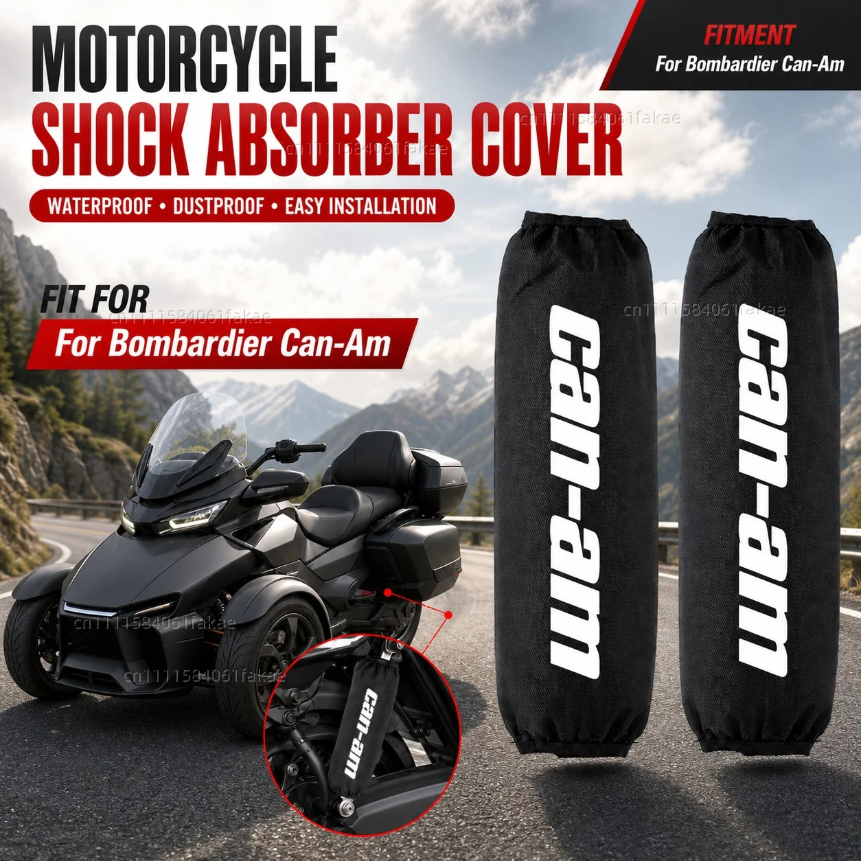 Protector de Amortiguador Trasero para Motocicleta Can-Am Outlander 1000, Ryker 900, Renegade 800, Can-Am Maverick X3, Spyder, 270 mm