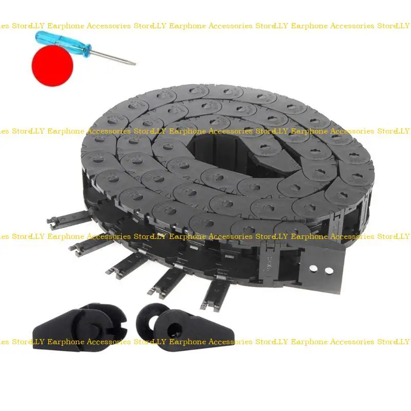 462E ไนลอนโซ่ลากโซ่ลากสายเคเบิลการจัดการสายเคเบิลที่มีประสิทธิภาพสำหรับสายการผลิตอุตสาหกรรมการติดตั้งง่าย