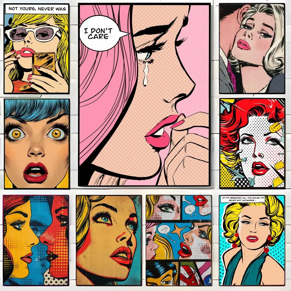 R-Roy L-Lichtenstein art Poster Wall Art Print Poster Decorative Mural Home Decor Gift Unframed