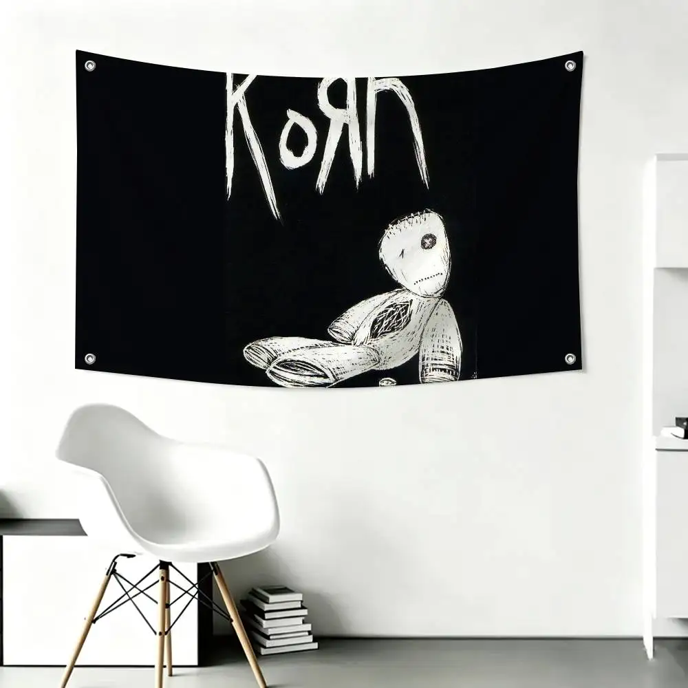 Rock Band K-Korn Flags Wall Hanging Tapestry Outdoor Garage Room Decorative flag Background Blanket