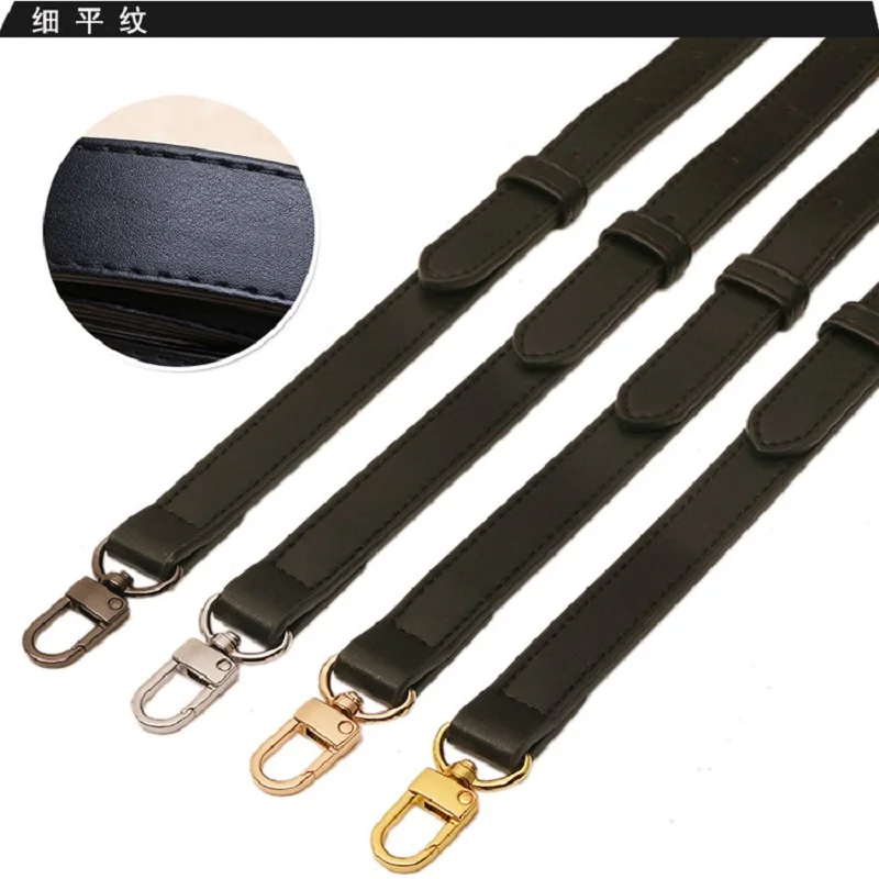 Adjustable 102-120CM Leather Shoulder Bag Strap Coffee Customized Crossbody Strap Women Handbag Bag Belt Accessories Gold Buckle