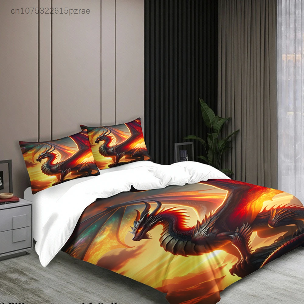 3D Printing Dragon - Juego de ropa de cama de