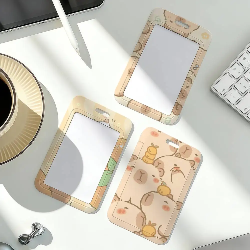 Cartoon Cute Capybara Card Holder Applicable To ID Cards Bank Cards Public Transport Cards And Work Card