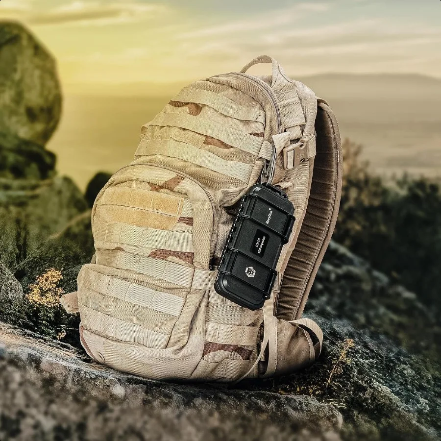 صندوق أدوات RX10 EDC صندوق تخزين منظم صغير لحماية أدوات التروس 1 قطعة 6.89 بوصة × 3.21 بوصة × 1.45 بوصة أسود