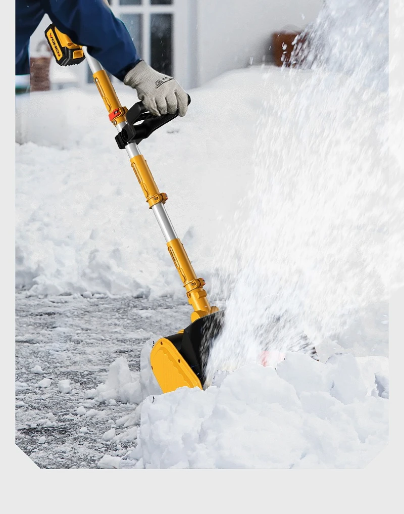 Brushless Cordless Electric Snow Shovel for  20V Battery Electric Snow Thrower Machine for Driveway/Patio/Ice Fast Clean