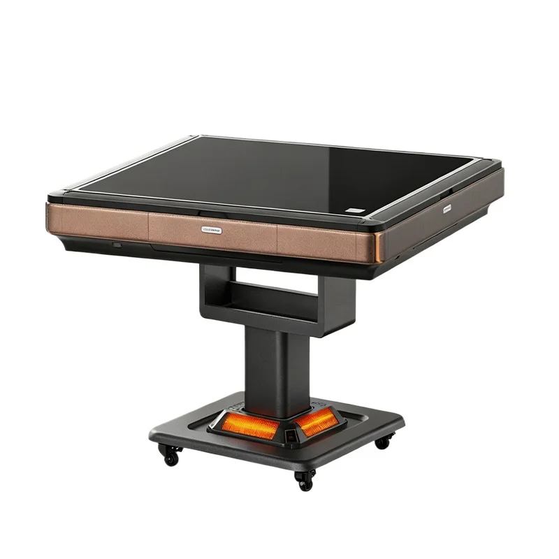 Fully automatic foldable mahjong machine, four-port silent mahjong table and dining table dual-purpose, low noise