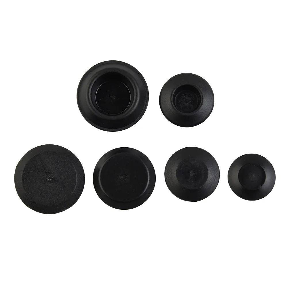 60pcs/set Car Flush Mount Black Plastic Hole Plug Assortment Auto Body Sheet Metal Plugs 1/2 3/4 3/8 1/2 3/4 7/8 Inch