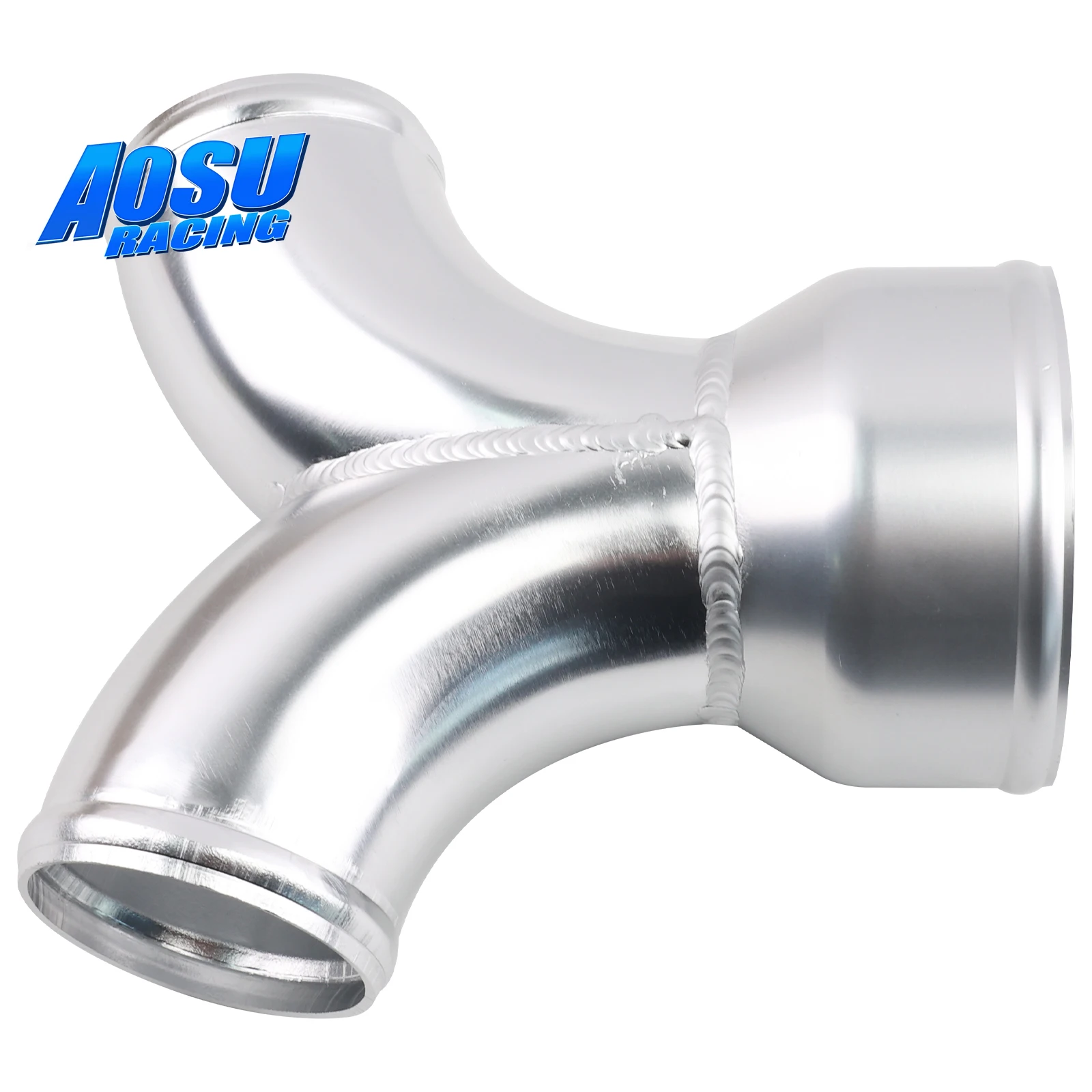 

Twin Turbo Cold Air Intake Intercooler Pipe Dual 2.5" to 3" Y-Pipe Performance UPGRADED Aluminum Universal