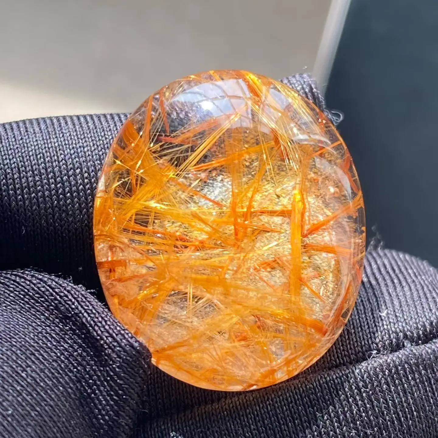 

Подвеска из натурального золота с рутилированным кварцем, цветок, ювелирные изделия из рутилированного кварца 23*19*8 мм для мужчин и женщин, Бразилия AAAAAAA