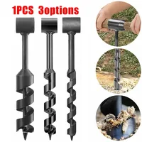 1pcs Outdoor Survival Tool Wood Drill Manual Hand Auger-Wrench For Bushcraft Settlers  45# Carbon Steel