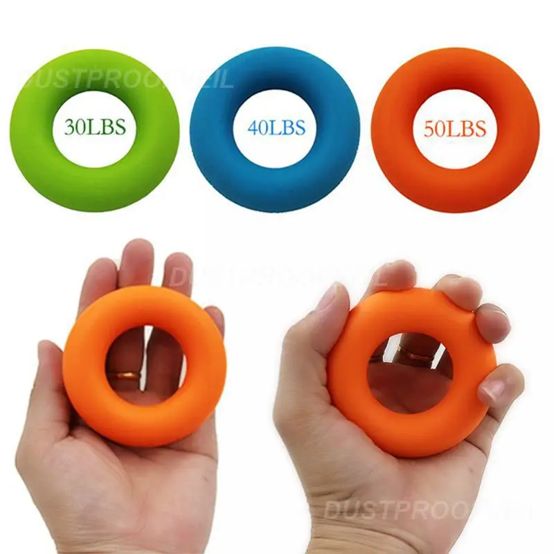 1~10PCS Hand Trainer Carpal Expander Grip Finger Strength Power Gripper Gripping Ring Stress Relief Gym Home Exercise Fitness