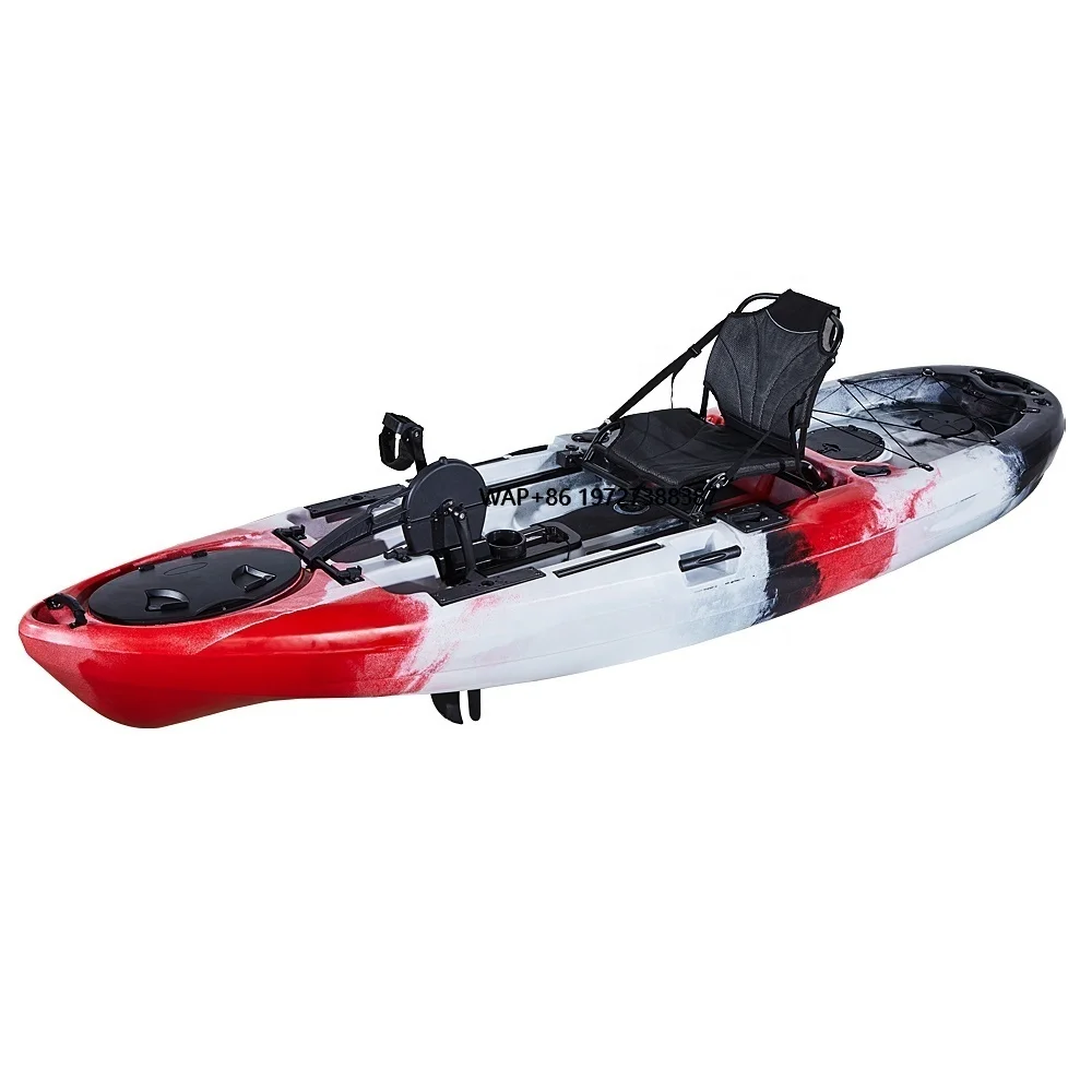 

China OEM Wholesale Not Inflatable Single Person Sea Paddle Fishing Kayak with Aluminum Frame Seat for Canoe Pedal Kayak