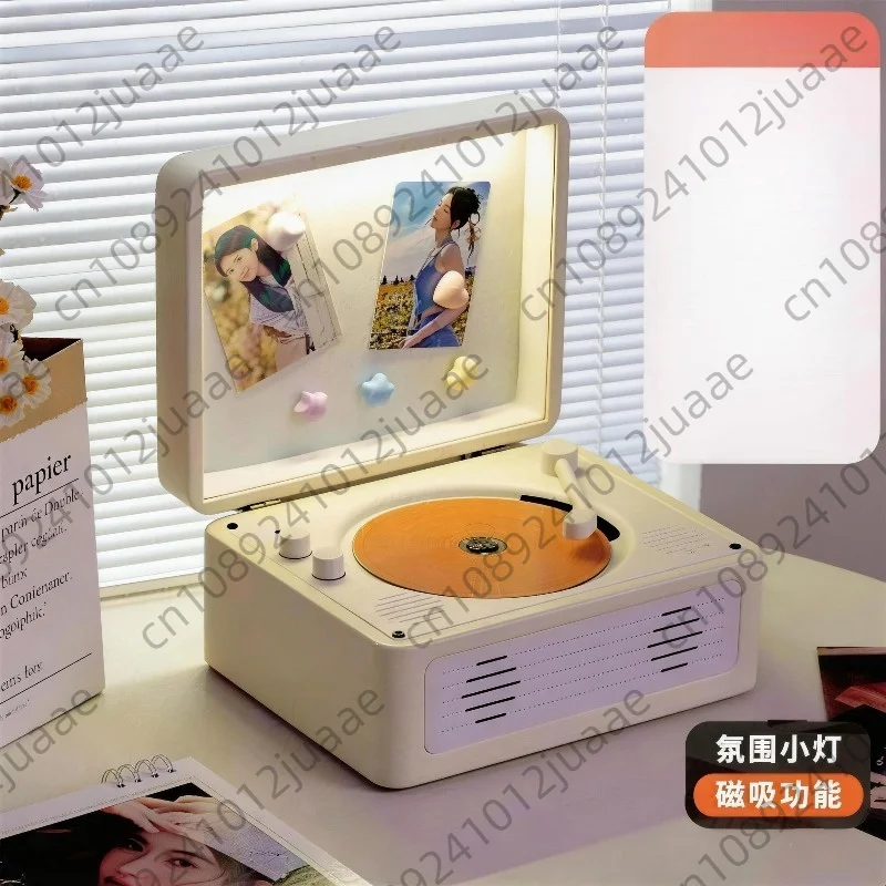 Retro Multifunctional Music Player Bluetooth Stereo Turntable CD Album Playback Machine