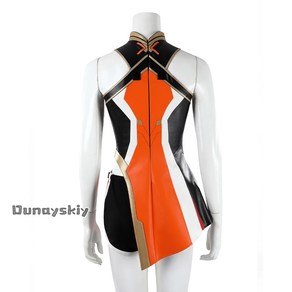 CR6.18*Game OW Over/watch Anran Ye Cosplay Costumes Wig Suit Fullset Damage hero Clothe Halloween Carnival Outfit Women Roleplay view 5