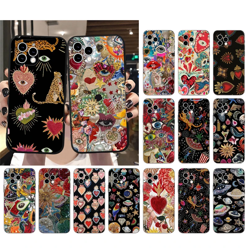 Beadart Beauty Beads Planets Aesthetic Phone Case For iphone 16 15 14 Pro Max 16 15 14 13 12 Pro 15Plus iphone 11