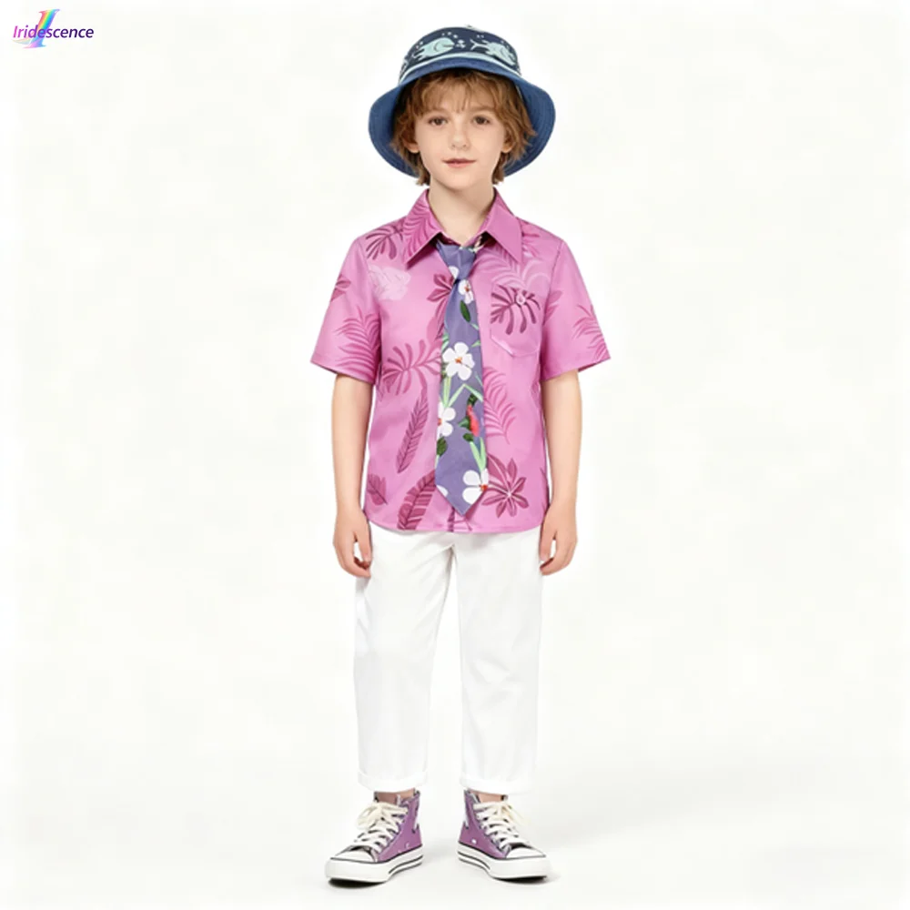 

Nick Wilde Cosplay Costume Set Short Sleeve T-Shirt Pants Hat for Children Kids Teenagers Adult Males Halloween Disguise Party