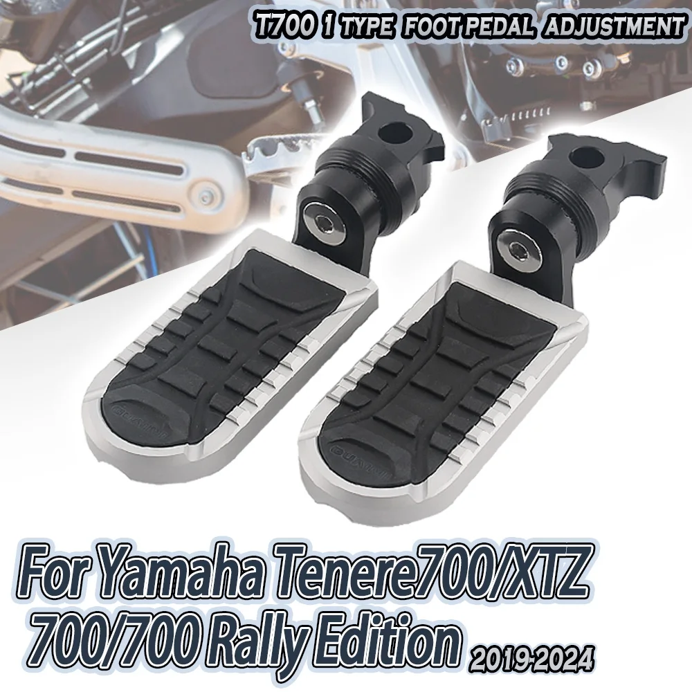 

For YAMAHA TENERE XTZ700 Tenere 700 Rally Edition Rider Footrest 360 Degree Adjustable Foot Pegs Pedal Motorcycle Accessories