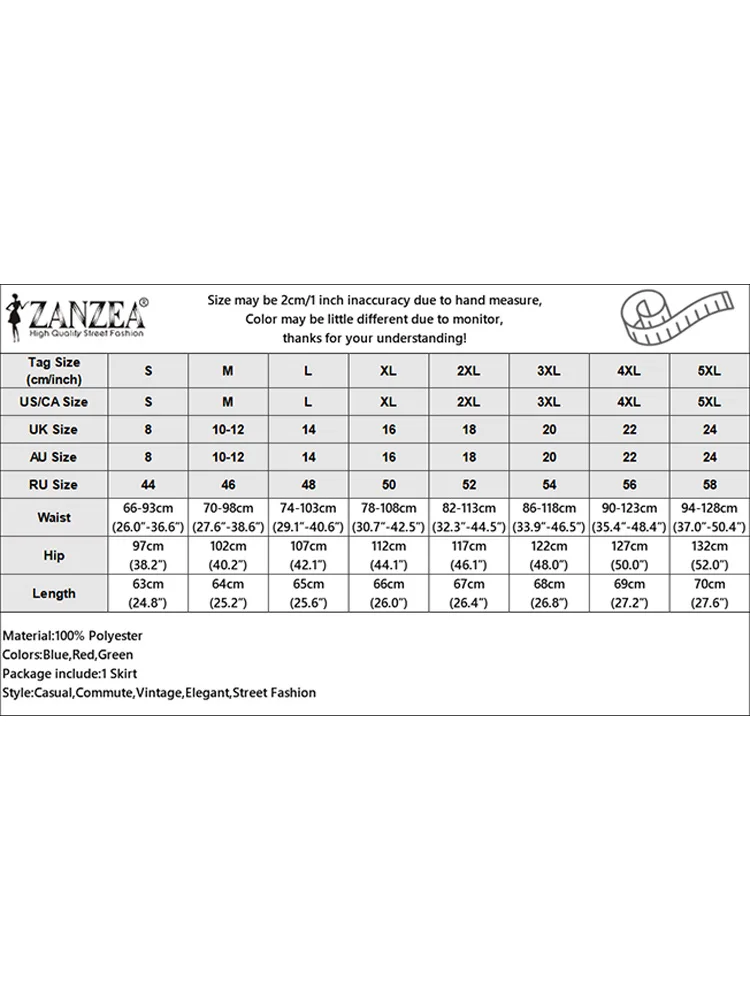 Zanzea-女性用フローラルプリントスカート、ヴィンテージエラスティックウエスト、aライン、エレガントなオフィスミディ、高級女性スカート、夏、2024