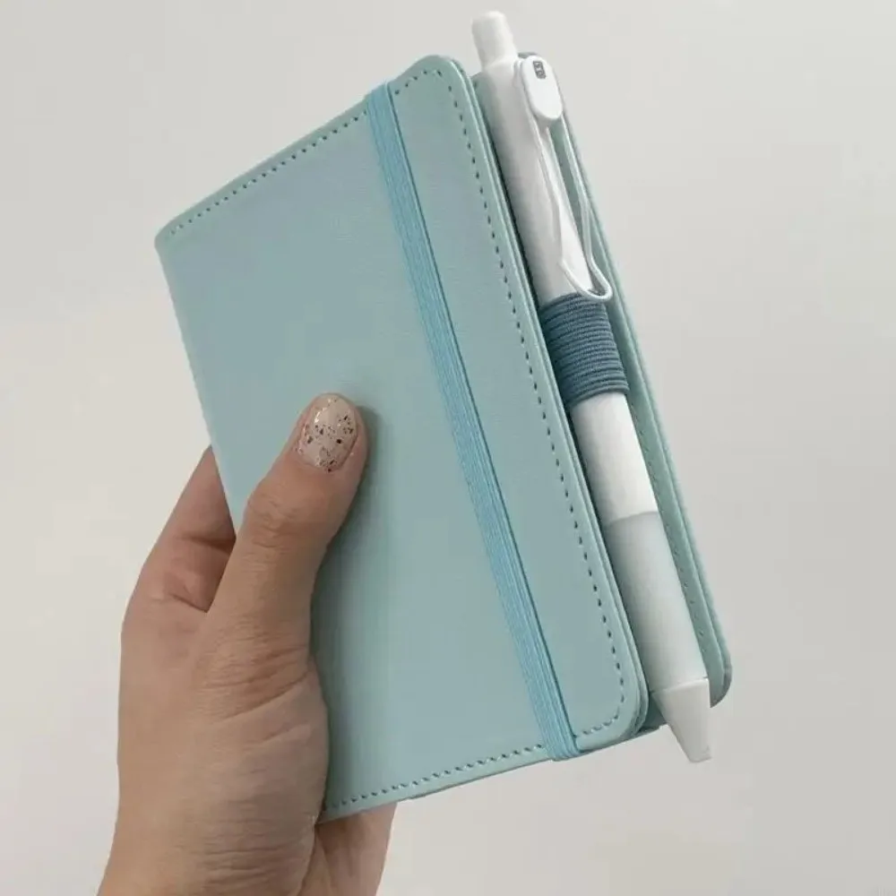 Portable PU Leather Pen Loop Holder Anti-fall Elastic Hook Pencil Holder Anti-lost Pen Rings Notebooks