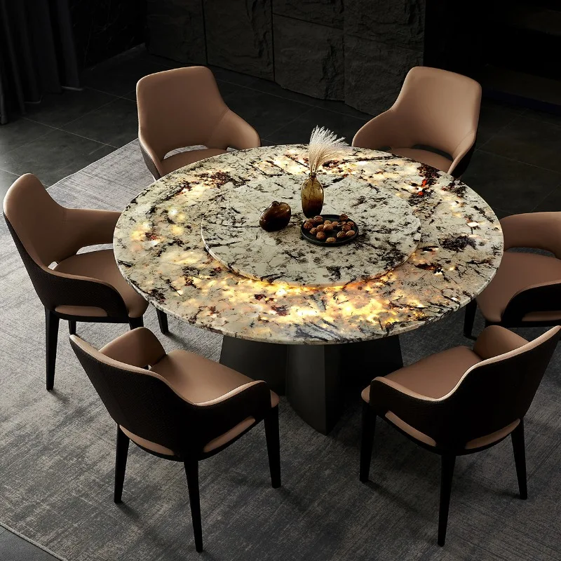 Restaurant Dining Table Conference Marble Console Center Terrace Dining Table Reception Poker Mesas De Jantar Salon Furniture