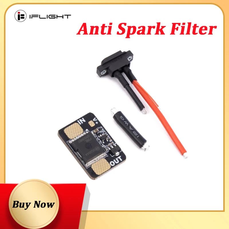 

IFlight Anti Spark Filter with XT60E-M for Nazgul5 V3 / Chimera7 Pro V2 18*16mm / F5/F6 V2 25*18mm FPV Freestyle Drone DIY Parts