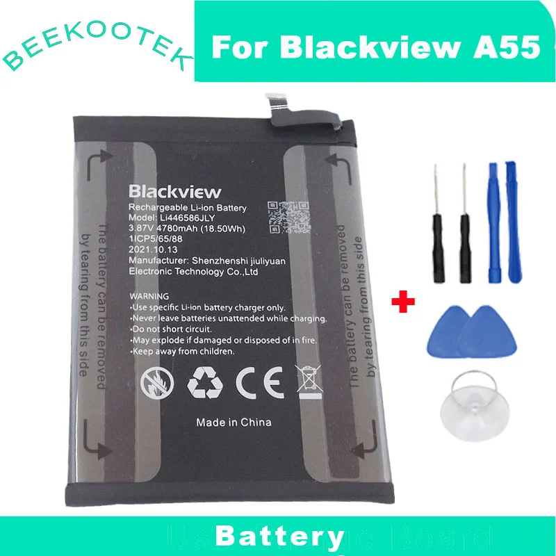 

YCOOLY In Stock NEW production date for Blackview A55 battery 4780mAh High capacity for Blackview Li446586PHTT battery